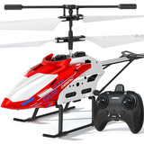 贝趣遥控飞机儿童直升飞机玩具男孩合金耐摔无人机生日新年礼物 15分钟续航 3.5通合金定高-红