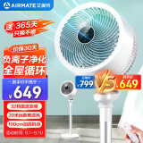 艾美特（AIRMATE）“白天鹅Plus”空气循环扇负离子净化32档直流变频家用轻音节能落地扇3D自动摇头柔风电风扇 RD76