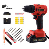 永和盛21V无刷双速充电钻锂电钻手电钻家用电动螺丝刀扭力电动钻电起子 无刷21V2000毫安二电一充