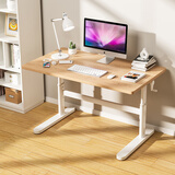 美好童年儿童学习桌青少年学生家用实木书桌椅套装可升降简约写字桌电脑桌 【环保实木】100*60