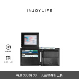 INJOYLIFE男士钱包新款头层牛皮短款钱夹相片位大容量零钱包 黑色