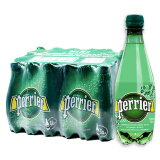 巴黎水（Perrier）巴黎水法国水进口原味青柠味天然矿泉水气泡水塑料瓶水饮用水 巴黎水500ml*24瓶原味