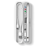 inateck 适用于苹果Apple Pencil收纳盒一代二代保护套1/2笔尖防丢笔袋便携电容笔盒 灰色(全国仓)