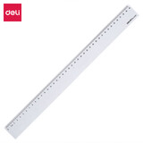 得力（deli）不锈钢尺/塑料直尺子 测量绘图刻度尺子 办公用品 6250 塑料50cm