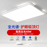 HULDRA护眼客厅大灯现代简约大气led吸顶灯北欧家用卧室灯灯饰灯具中山 长-60_40cm-白光