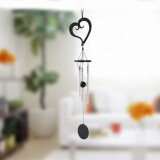 双誉小精灵迷你铝棒风铃女生节日礼物房间小清新创意挂饰卧室装饰风铃 桃心小铝棒风铃