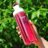 哈尔斯塑料杯tritan材质运动水杯户外水杯双层隔热590ml容量老品清仓 宝石红(双层防烫） 590ml
