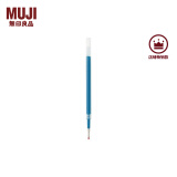 无印良品（MUJI） 凝胶中性墨水圆珠笔芯  学生文具 顺滑中性笔笔芯 灰笔 替换笔芯 青色 0.5mm