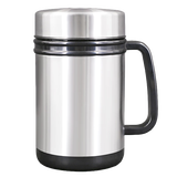 厨家暖负极磁化杯防结石带盖杯陶瓷内胆不锈钢外壳磁性水杯手柄茶杯刻字 YG221磁化杯450ML