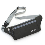 畅印 腰包多功能腰带防泼水运动跑步纯色时尚洋气隐形贴身手机包男女户外 云志K9黑色