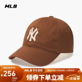 MLB帽子男女情侣棒球帽大标软顶鸭舌帽四季运动帽3ACP6601N-50BRL-F