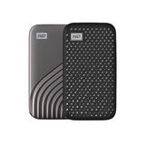 JIXINI西部数据WD My Passport随行SSD版固态移动硬盘保护套西数收纳保护包硅胶套 黑色