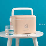 芈硕家用大容量医药箱急救箱家庭装小型急救箱双层药品收纳箱收纳药盒 中号粉色