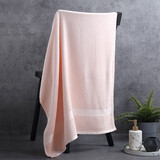 竹之锦 毛巾家纺 竹纤维加厚素色淳质浴巾 加厚加柔款588g/条 70*140cm 淳质浴巾 樱粉