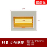 GEIYURIC PZ30配电箱铁盖板面板 单双三排明暗装盒盖子家用电表箱盖板 小型10回路铁盖