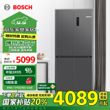 博世（BOSCH）【冰立方】497升十字对开四门超薄微平嵌入式冰箱 国补以旧换新 净味变温一级能效灰阶K1EC49788C