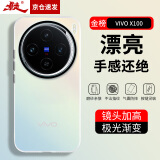 暴走适用vivox100s手机壳 VIVO X100s保护套 硅胶软边简约半透明全包防摔镭射渐变高级感磨砂硬壳