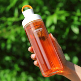 哈尔斯塑料杯tritan材质运动水杯户外水杯双层隔热590ml容量老品清仓 炫彩橙(双层防烫） 590ml