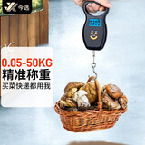 今选（JINXUAN）手提秤电子秤称高精度行李秤便携式弹簧钓鱼快递用挂秤 【高性价比】磨砂黑电池款50公斤