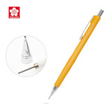 日本樱花(SAKURA)防断自动铅笔活动铅笔绘图铅笔 避震笔芯防断 0.5mm黄色笔杆