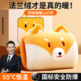 嘉柏兰热水袋充电毛绒暖手宝圣诞节礼物暖宝宝敷肚子腰防爆暖水袋电热宝 小柴犬【国标防爆+智能断电】 【加绒加厚+可拆洗+恒温一整晚】