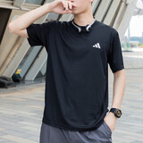 阿迪达斯 （adidas）短袖t恤男运动健身训练快干短袖休闲透气半袖T恤 IC7428 S码