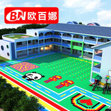 欧百娜悬浮地板幼儿园室外篮球运动半场学校操场拼接地垫塑胶运动地板