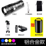 OLIGHT夜钓灯钓鱼灯紫光台钓超亮野钓鱼灯蓝光电筒强光夜光激光炮 高配款（二块电池+大支架）