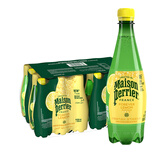 Perrier 法国进口巴黎水（Perrier）充气天然矿泉水含气果味气泡水饮料 【柠檬】500mL*24瓶