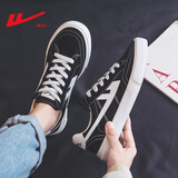 回力帆布鞋男鞋女鞋经典休闲布鞋春秋季透气鞋子男士情侣款板鞋运动鞋 黑白749 37