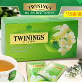 川宁（TWININGS）英国进口 茉莉花茶 清香型进口茶叶袋泡茶包 可冷泡 茉莉绿茶1.8g*25袋至28年5月