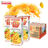 可果美 KAGOME 复合果蔬汁 日本进口野菜生活蔬菜汁 胡萝卜葡萄番茄水果汁饮料 混合芒果汁 200ml*12盒