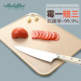壳氏唯（HUSKS WARE）菜板抗菌防霉砧板厨房家用不发霉水果切菜板食品级稻壳案板粘板 时尚单面砧板中号（39*27.6）