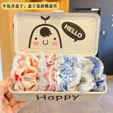 虔生缘大肠发圈女夏日组合发圈皮筋ins风高颜值可爱少女心简约百塔 若南：十件装+收纳袋