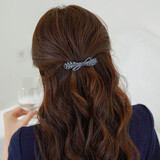 奇美拉（CHIMERA）蝴蝶结发夹女后脑勺一字夹发卡弹簧横夹马尾夹女生日礼物