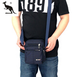 酷奇袋鼠2025春夏新款潮男士迷你小包包防水尼龙牛津帆布单肩斜跨休闲背包 深蓝色