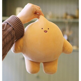 纺宠园软萌糯米团子治愈系可爱动物毛绒玩具卡通抱枕公仔节日礼物生日女 小黄团子 大号抱枕40cm