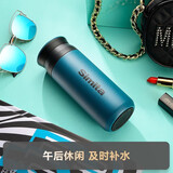 施密特（Simita）保温杯不锈钢喝水杯子大容量车载便携情侣便携泡茶带滤网保冷杯子 狂野绿 400ml