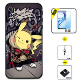 好机友苹果4手机壳iphone4保护套4S防摔iphone4s全包软薄情侣潮牌网红男液态硅胶女个性 【苹果4/4S通用】时尚皮卡+软膜+指环+挂绳