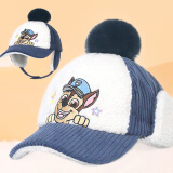 汪汪队立大功（PAW PATROL）儿童帽子耳罩一体毛绒宝宝帽秋冬季男女童鸭舌棒球帽PA1680A  54