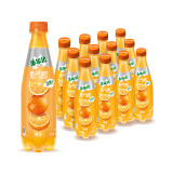 百事可乐 美年达 Mirinda橙味 果汁气泡饮 碳酸饮料 汽水 450ml*12瓶 整箱