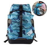 酷秀DC轮滑包成人溜冰鞋包轮滑鞋双肩背包独轮车包袋子旱冰鞋冰刀包 中包海军迷彩蓝（适35-41码鞋） 均码