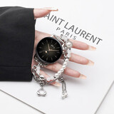 watchbond适用华为手表GT6/GT5表带Watch5/GT4女款41/42mm表带GT3珍珠智能18mm运动女生gt5pro表链女款腕带 手链表带-心形扣-白珍珠 【41/42表盘】 18mm