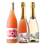 慕拉moscato莫斯卡托起泡酒葡萄酒甜型气泡酒果酒低度甜酒甜白葡萄酒 3支（经典+草莓+桃子）