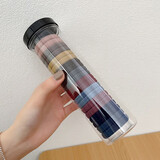 杰唯伊罐装高弹力头绳无接缝橡皮筋女扎头不伤发不勒头发圈发绳发饰 莫兰迪色20根罐装