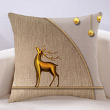 万燊 现代轻奢大地暖色耐脏抱枕简约客厅沙发靠枕样板房装饰靠背软包 L款 50X50cm(枕套加枕芯）