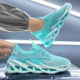 BFM运动鞋男士夏季单网面透气镂空网鞋休闲增高网眼男鞋青少年跑步鞋 Z283冰蓝【单网】 41