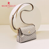 梦特娇（MONTAGUT）2025新款包包女包斜挎包时尚百搭单肩包女老花妈妈包母亲节礼物 杏色R7612125012