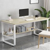 特匠 书桌学习桌 家用办公桌台式电脑桌 简易桌子 100*60cm D303-100B