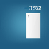 鸿雁118型开关插座面板多孔家用暗装墙壁九孔12孔十五孔 Q118模块白色 一开双控模块